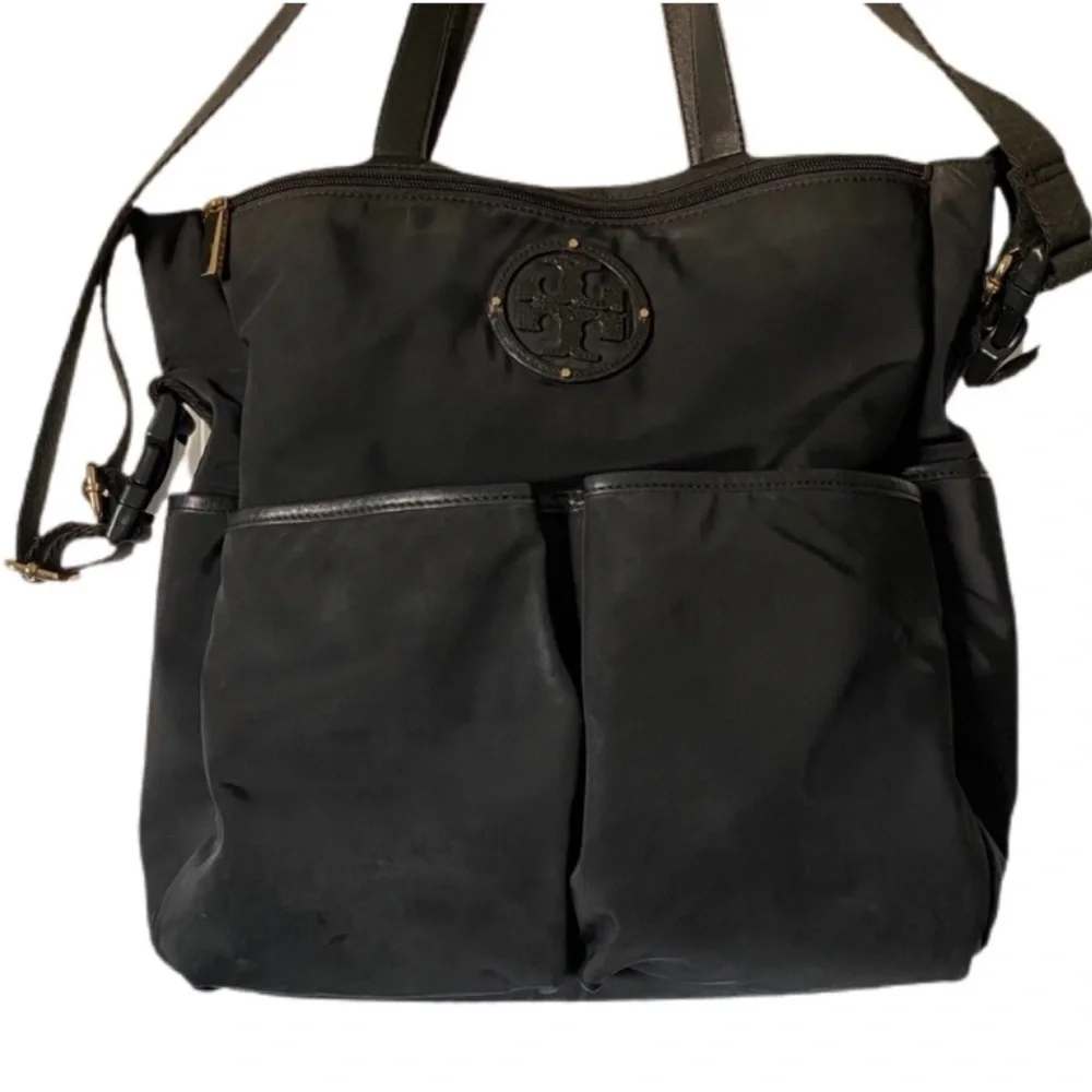Tory Burch Marion Black Nylon Travel Baby Bag Diaper Bag